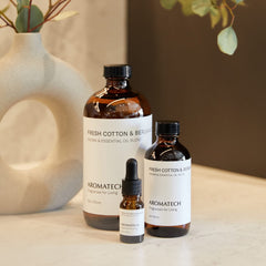 Ultrasonic diffuser in use with Fresh Cotton & Bergamot oil