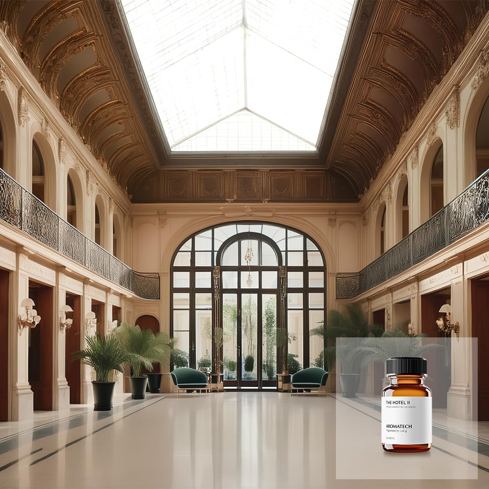 Hotel II fragrance packaging and product information