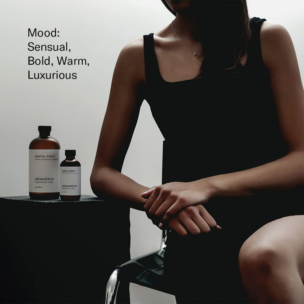 Natural ingredients and pure aroma oils for Santal Night