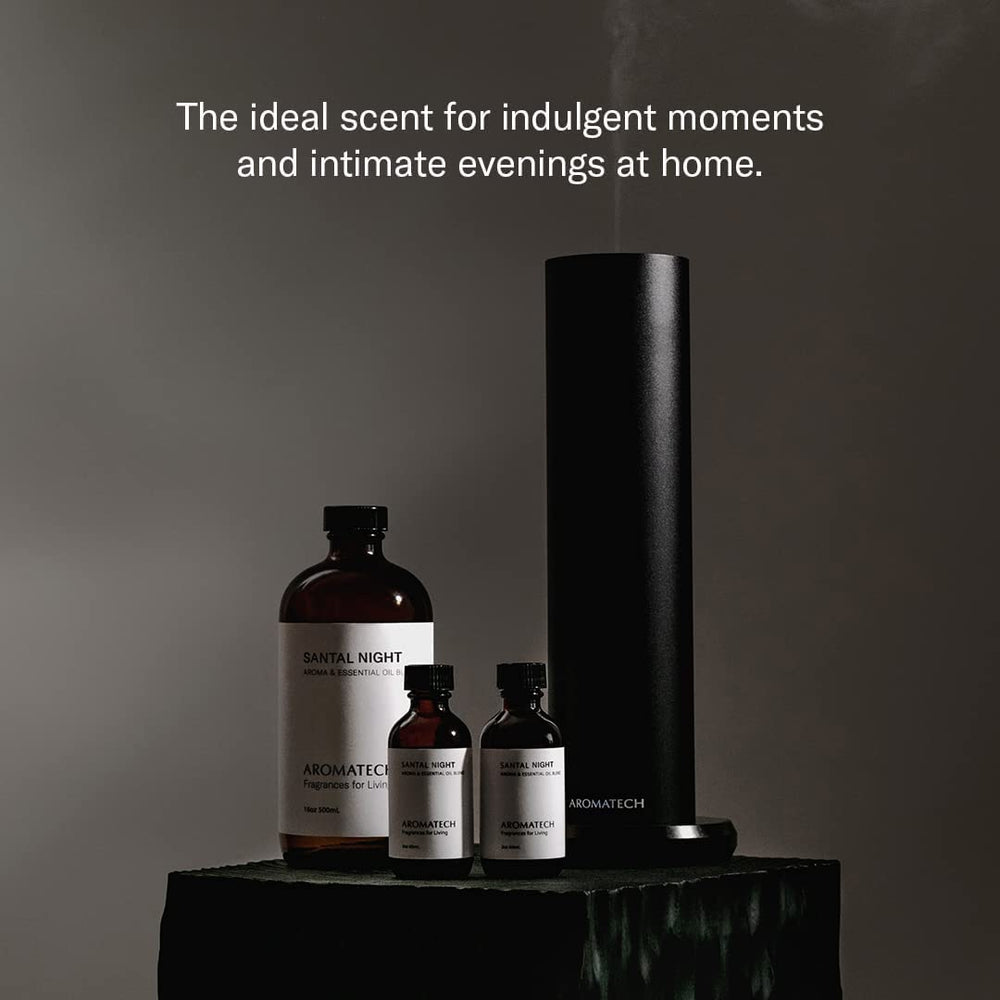 Fragrance notes graph showing Sandalwood, Tonka Bean, Black Cardamom