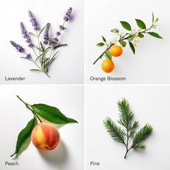 The Hotel Peach diffuser oil bottle from AromaTech set