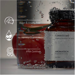 AromaTech Tomato Leaf oil bottle with cap and label