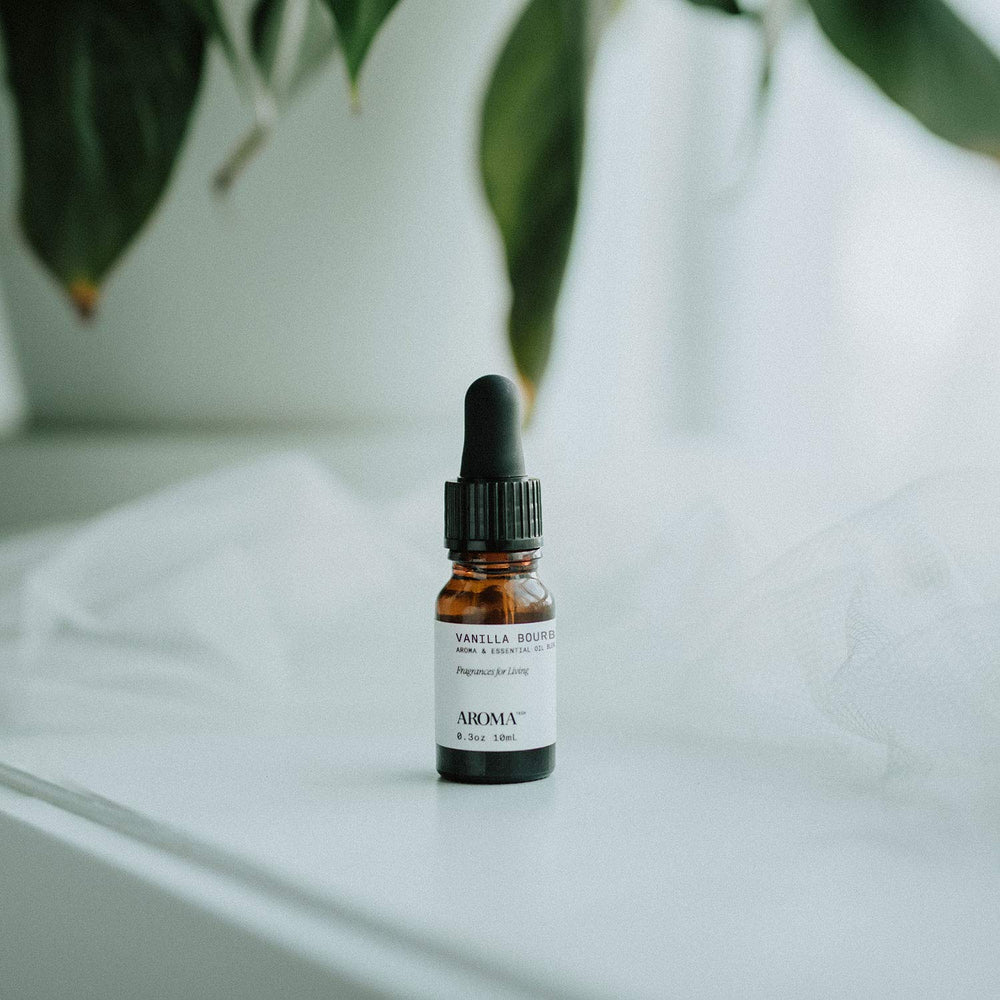 USA-made AromaTech essential oil bottle label