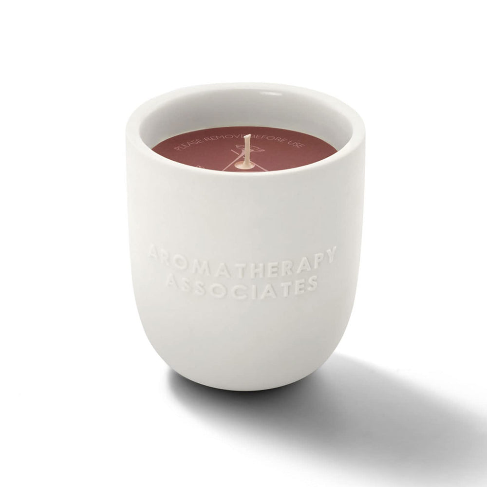 Aromatherapy Associates Rose Candle vegan wax close-up highlighting clean burn