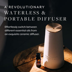 Aromatherapy Associates waterless diffuser usage demonstrates portable, mildew-free diffusion