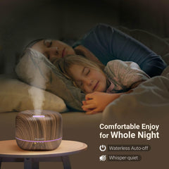 Eight color-changing night lights glow
