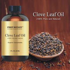 Aromatherapy diffuser with clove leaf essential oil