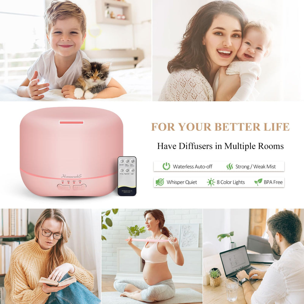 Diffuse in a large room setting with pink unit