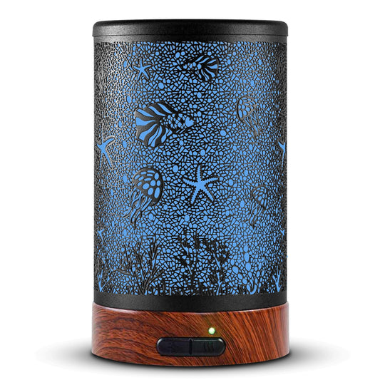 Aromatherapy essential oil diffuser Sea design, 150ml water tank with LED light