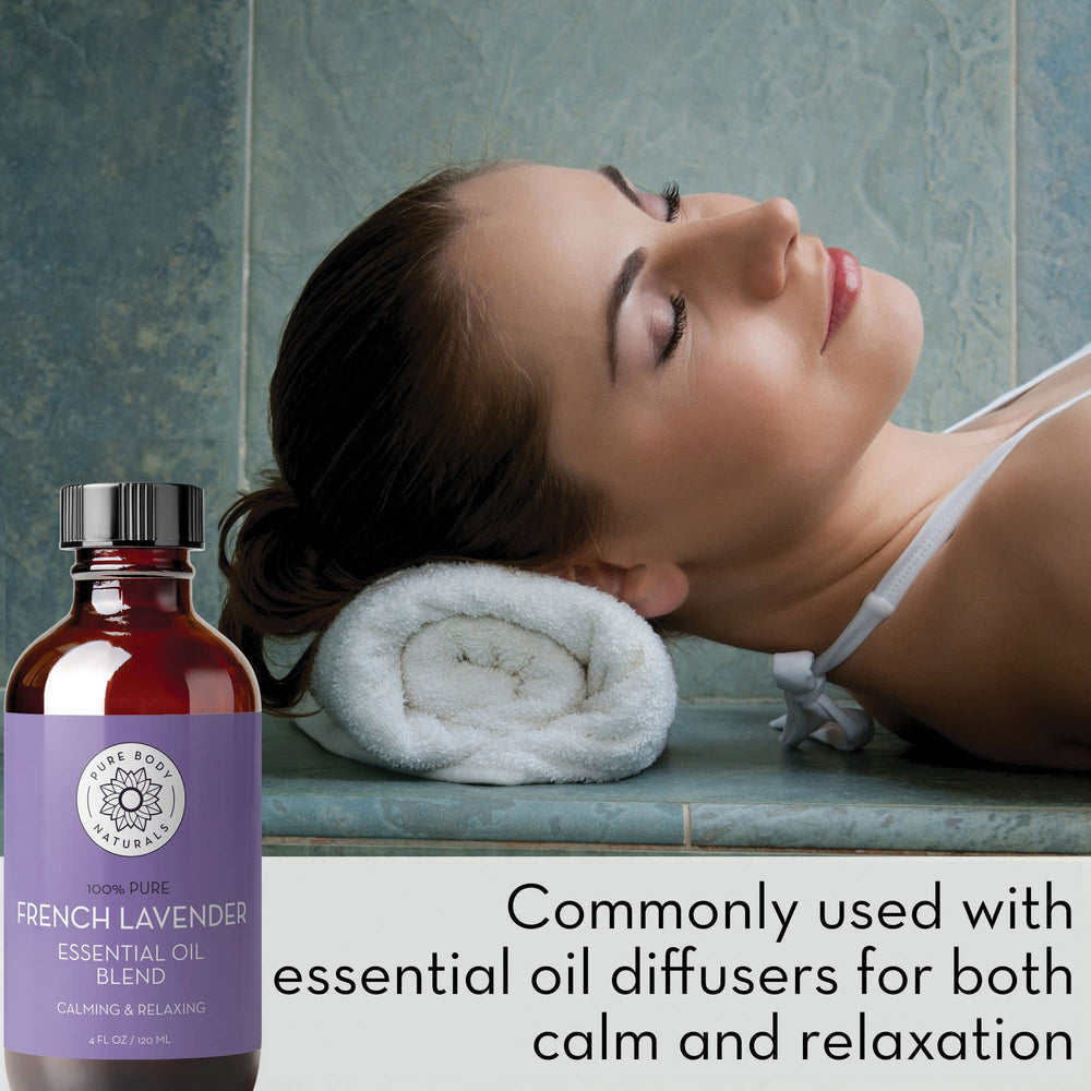 Aromatherapy diffuser releasing lavender oil aroma