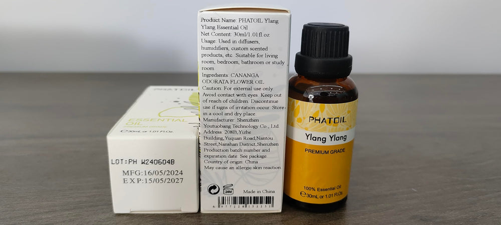 Aromatherapy diffuser with Ylang Ylang essential oil
