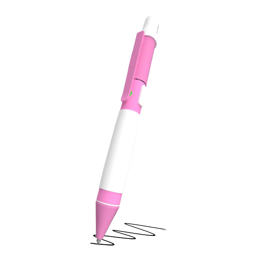 Aromatherapy pen pink with hidden diffuser port, front view
