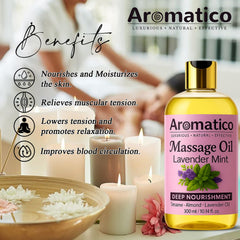 Relaxing massage scene highlighting muscle relief