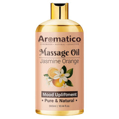 AROMATICO Massage Oil bottle with Jasmine & Orange essential oils