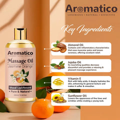 Sesame, almond and jojoba oil blend for massage