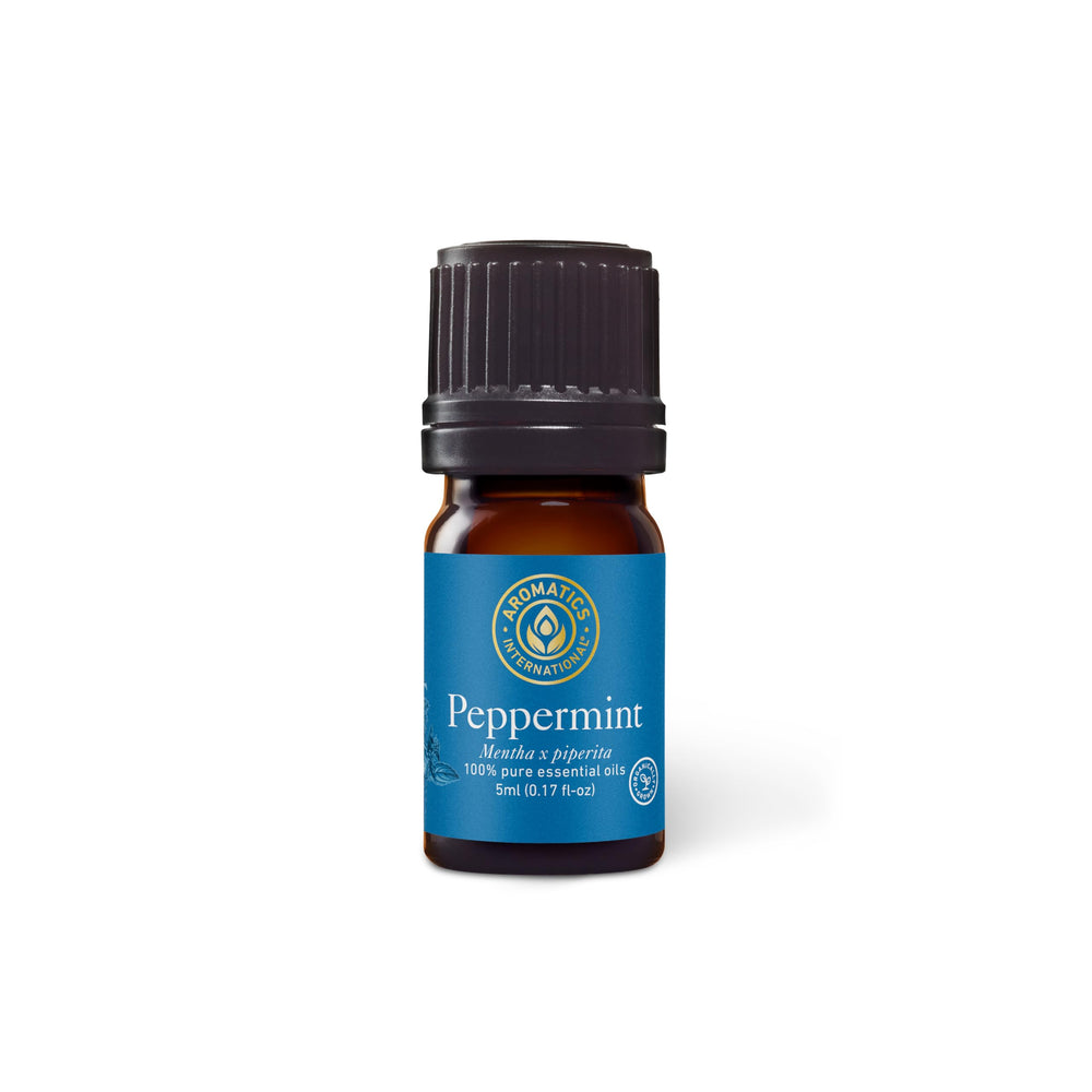 Aromatics International peppermint oil bottle for diffusion and refreshing aromatherapy