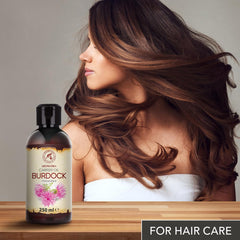 AROMATIKA Burdock Oil dropper for precise facial and scalp care.