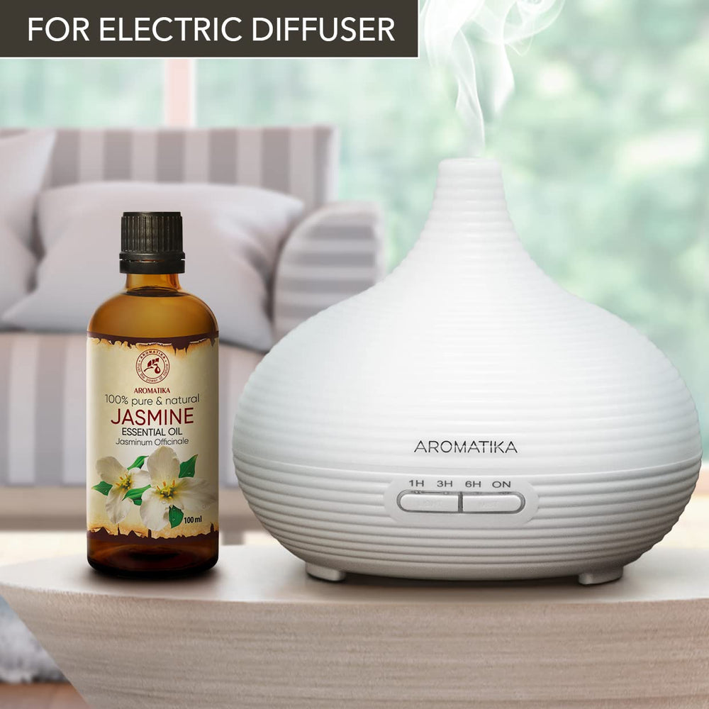 AROMATIKA Jasmine oil on wrist and neck for subtle scent