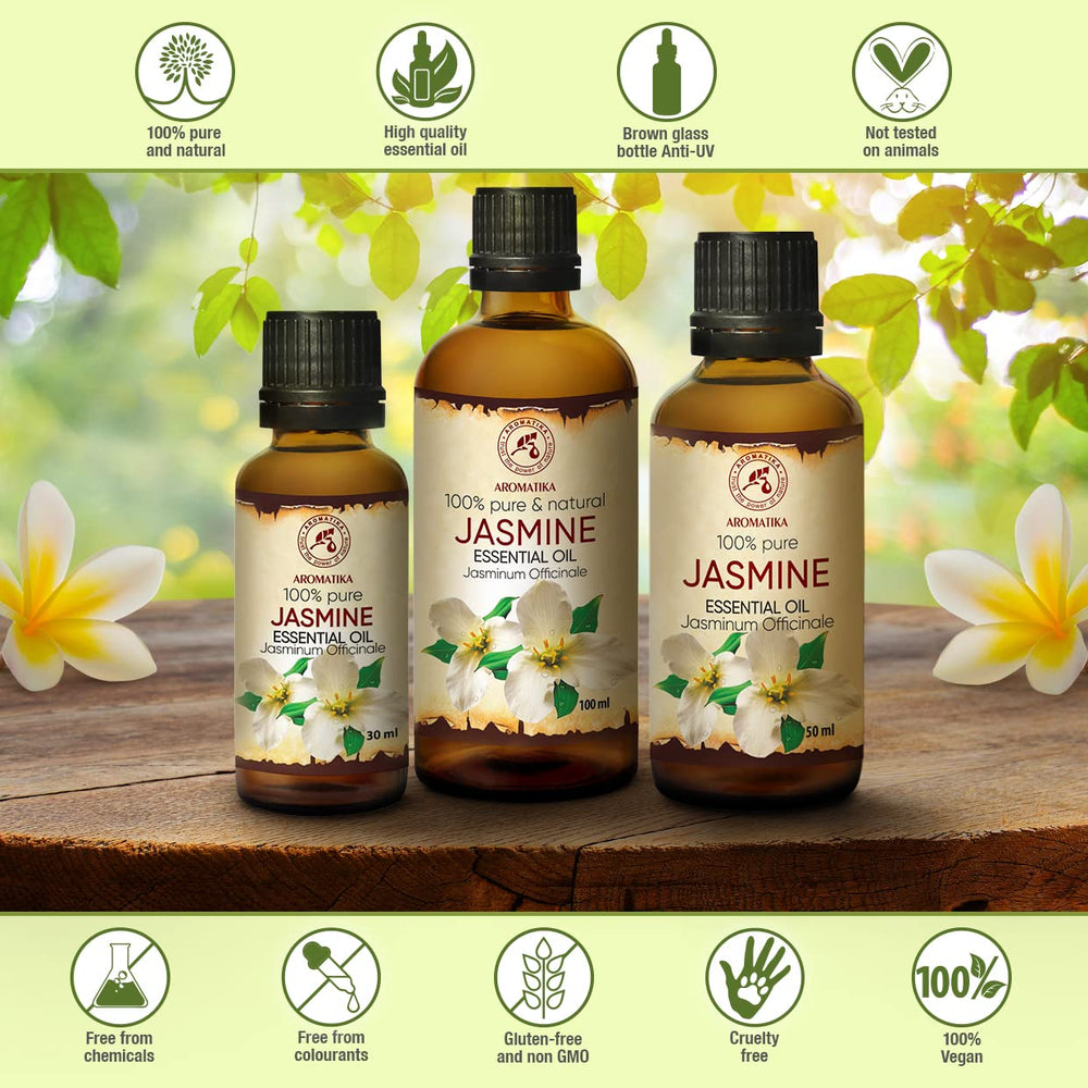 AROMATIKA Jasmine oil applied to skin for daily care