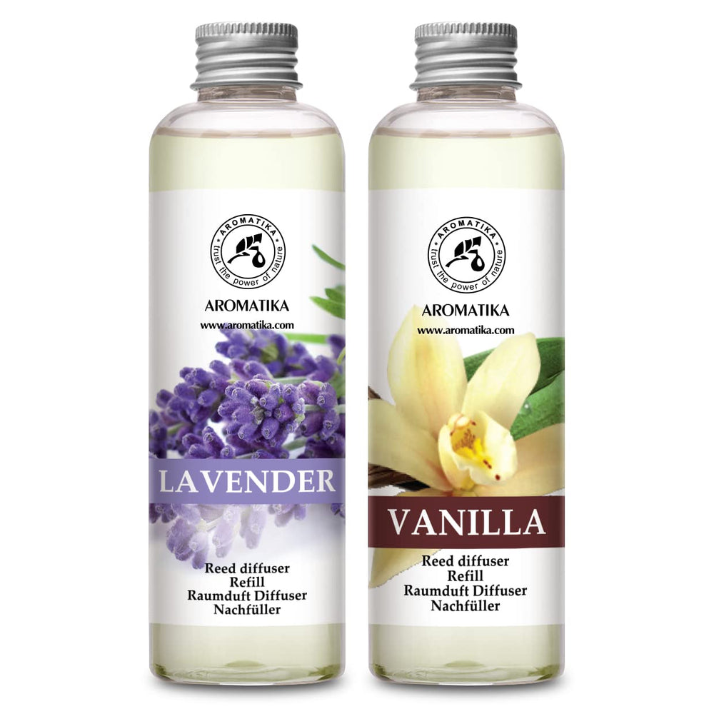 AROMATIKA Lavender reed diffuser refill bottle refreshes your living space