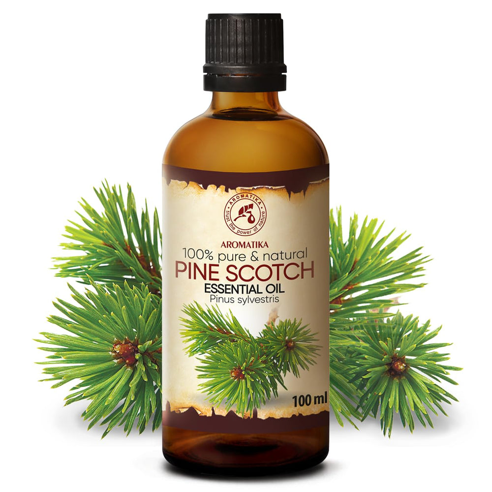 AROMATIKA Pine Scotch Oil bath blend for aromatherapy soak.