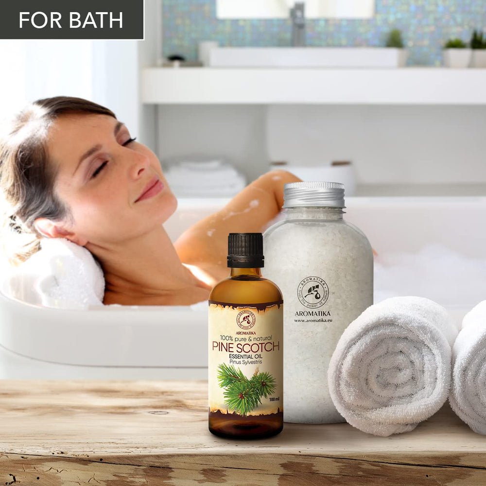 AROMATIKA Pine Scotch Oil added to shampoo for hair vitality.