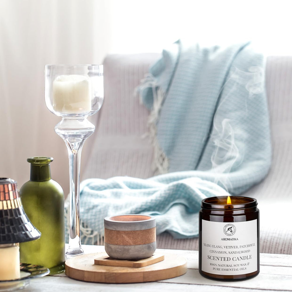 AROMATIKA scented candle gift-ready-box shows ideal present for aromatherapy lovers.