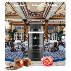 AROMELY Bloom Bliss praline and agarwood note for cozy luxury ambiance