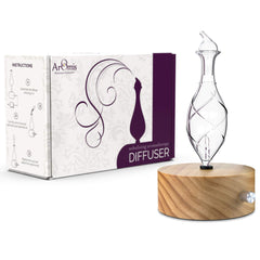 Overall view of ArOmis Wood & Glass Essential Oil Diffuser