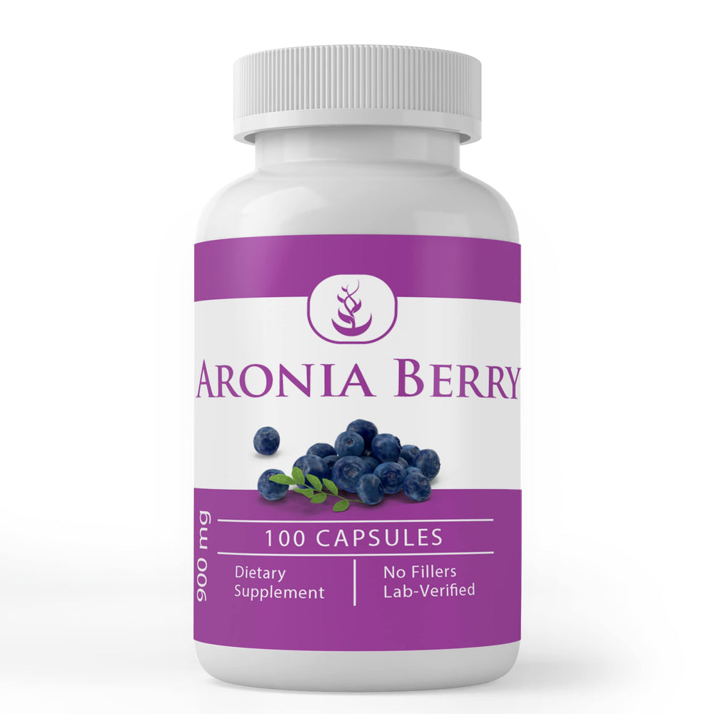 Bottle of Aronia Berry extract capsules