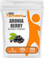 Aronia Extract Powder bottle with label (250 g)