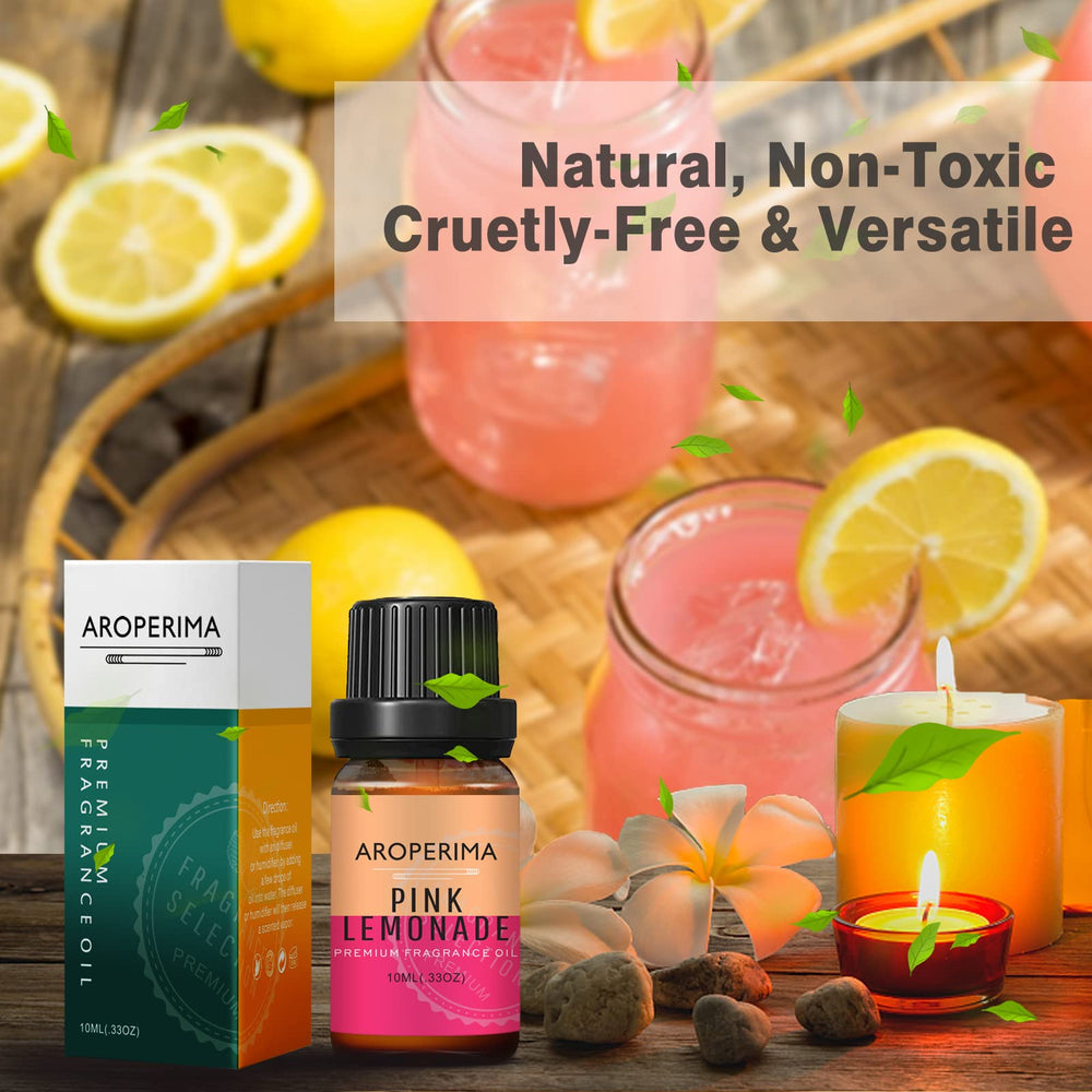 DIY candles and soaps using AROPERIMA Pink Lemonade fragrance oil