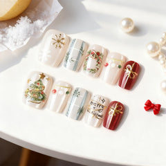 AROVFAM 3D gold snowflake nails add festive sparkle for celebrations