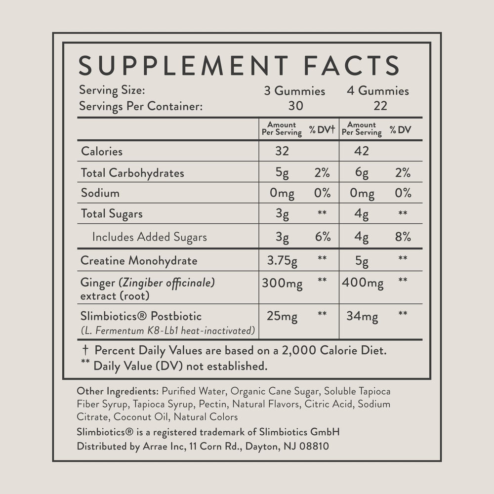 Back of bottle showing directions and ingredients