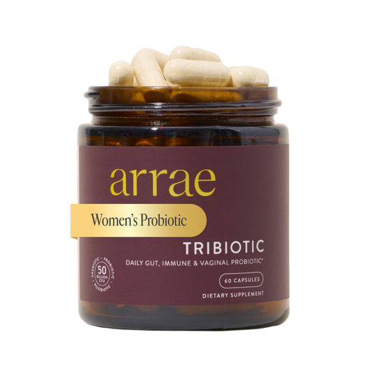 Arrae Tribiotic bottle label for women