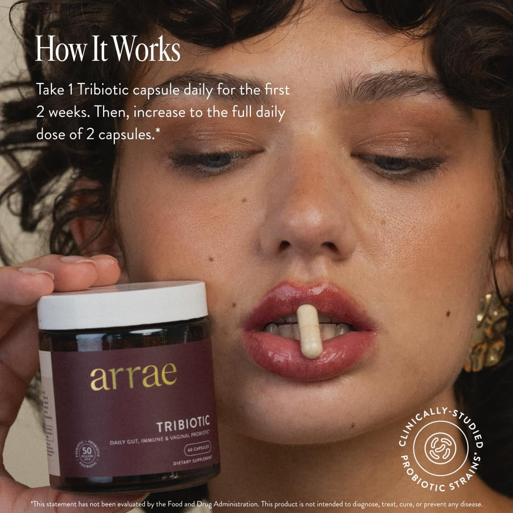 Close-up of Tribiotic probiotic blend ingredients