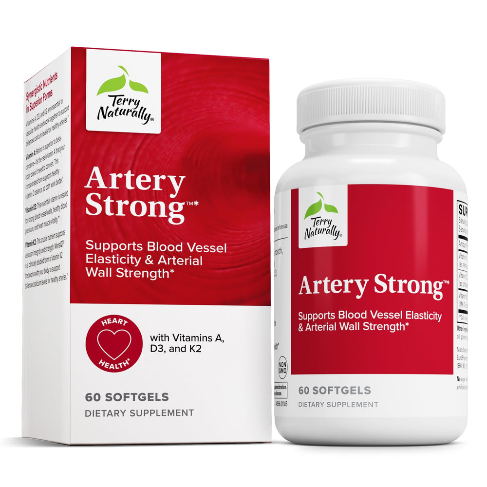 Bottle label of Terry Naturally Artery Strong