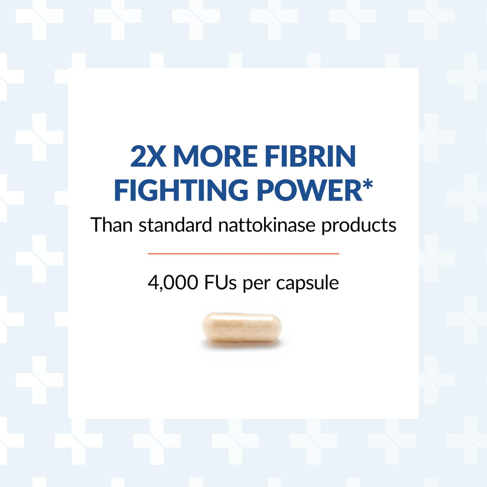 Arthur Andrew Medical Nattovena fibrinolytic-action graphic illustrates enzyme activity.