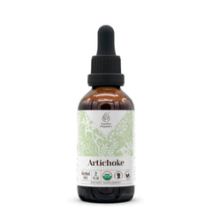 Artichoke Organic Alcohol-Free Extract bottle label