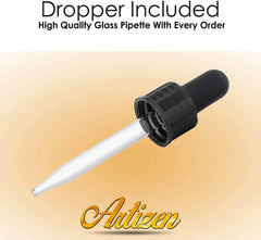 UV-protected glass bottle of Artizen Allspice essential oil