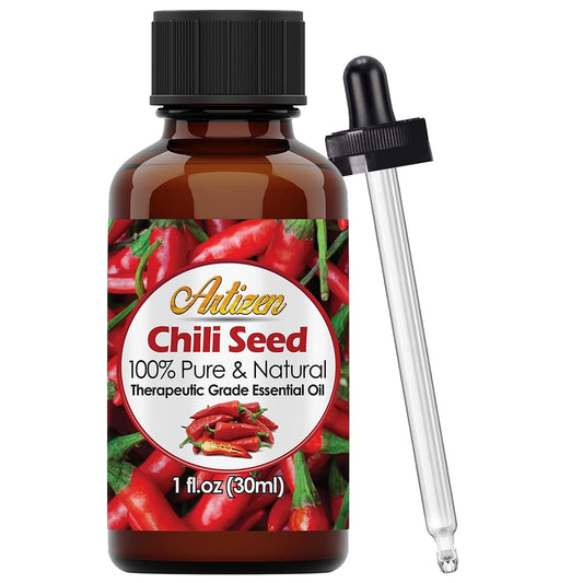 Artizen Chili Seed Essential Oil bottle 30ml with label
