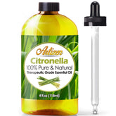 Artizen Citronella Essential Oil bottle closeup, showcasing pure undiluted quality for aromatherapy