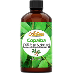 Artizen Copaiba essential oil 4oz bottle with UV-protected glass