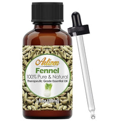 UV-protected glass bottle for fennel essential oil
