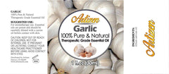 Dropper bottle of Artizen Garlic Essential Oil for aromatherapy