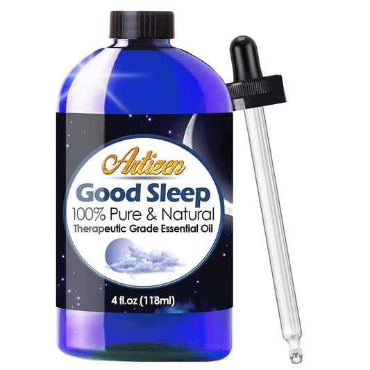 4oz Artizen Good Sleep Blend essential oil bottle with UV-protected glass