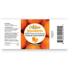 Artizen Mandarin Essential Oil 30ml bottle side view