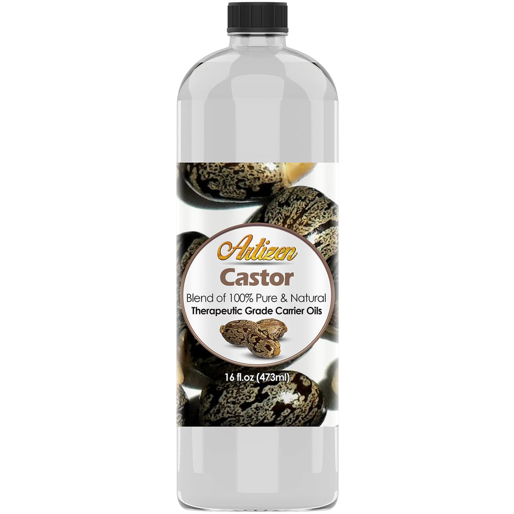 Artizen Pure Castor Oil 16oz bottle front view