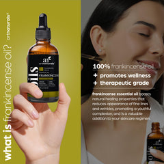 Side view of the artnaturals Frankincense Essential Oil bottle