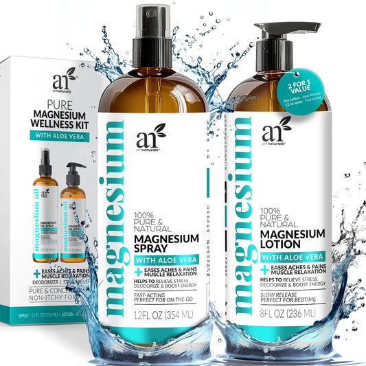ArtNaturals Magnesium Oil Spray, 12 oz bottle, for quick relief and muscle relaxation